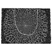 ギフト ゴールデン ブラック シルバー 大型 ギフト バッグ ラージペーパーバッグ (裏面)