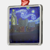 ギフト: ジャックLepper著"ナッシュビル星明かり夜"の メタルオーナメント (左)