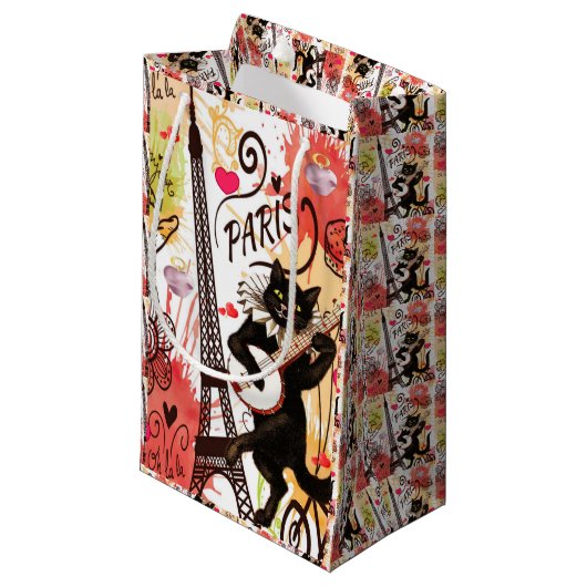 ギフト バッグ バレンタイン パリ フランス スモールペーパーバッグ (正面アングル)