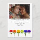 🌈 ギフト+フォト LGBTQ Flourish Together  エンクロージャーカード (裏面)