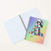 ギフト&ライトカード付きかわいいクリスマスペンギン ノートブック (内部)