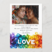 🌈ギフト+写真絵を描LGBTQ With Love エンクロージャーカード (裏面)