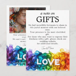🌈ギフト+写真絵を描LGBTQ With Love エンクロージャーカード