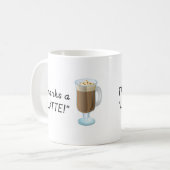 ギフト-感謝ラテありがとう コーヒーマグカップ (正面左)