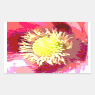 ギフト、挨拶、技術のためのSTBXの花の装飾 長方形シール