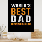 ギフト |私は父を意味する ポスター (キッチン)