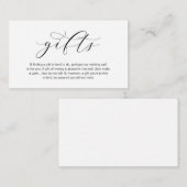 ギフト、美しいエレガンスの贅沢に関するノート エンクロージャーカード (正面/裏面)