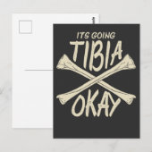 ギフト 骨折 早く治ってね 物理療法 骨が折れた ポストカード (正面/裏面)