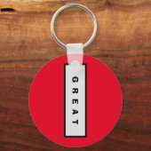 ギフト：15ドル未満 魅力的な Authority® GREAT キーホルダー (正面)