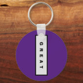 ギフト： 15$未満の魅力的な権威® 素晴らし キーホルダー (正面)