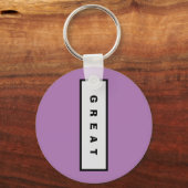 ギフト： 15$未満の魅力的な権威® 素晴らし キーホルダー (正面)