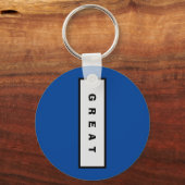 ギフト： 15$未満の魅力的な権威® 素晴らし キーホルダー (正面)