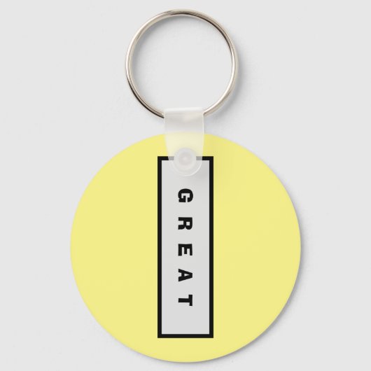 ギフト： 15$未満の魅力的な権威® 素晴らし キーホルダー (正面)