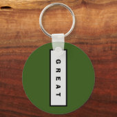 ギフト： 15$未満の魅力的な権威® 素晴らし キーホルダー (正面)