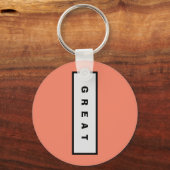 ギフト： 15$未満の魅力的な権威® 素晴らし キーホルダー (正面)