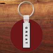 ギフト： 15$未満の魅力的な権威® 素晴らし キーホルダー (正面)