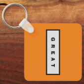 ギフト： 25$未満の魅力的な権威® 素晴らし キーホルダー (正面)