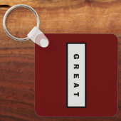 ギフト： 25$未満の魅力的な権威® 素晴らし キーホルダー (正面)