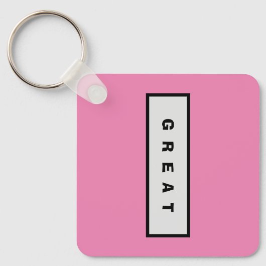 ギフト： 25$未満の魅力的な権威® 素晴らし キーホルダー (正面)