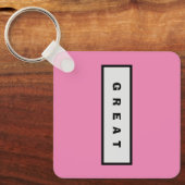 ギフト： 25$未満の魅力的な権威® 素晴らし キーホルダー (正面)