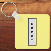 ギフト： 25$未満の魅力的な権威® 素晴らし キーホルダー (正面)