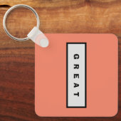 ギフト： 25$未満の魅力的な権威® 素晴らし キーホルダー (正面)