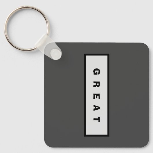 ギフト： 25$未満の魅力的な権威® 素晴らし キーホルダー (正面)