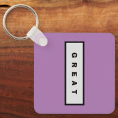 ギフト: 25$未満の魅力的な権威® 素晴らし キーホルダー (正面)