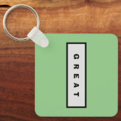 ギフト： 25$未満の魅力的な権威® 素晴らし キーホルダー (正面)