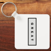 ギフト： 25$未満の魅力的な権威® 素晴らし キーホルダー (正面)