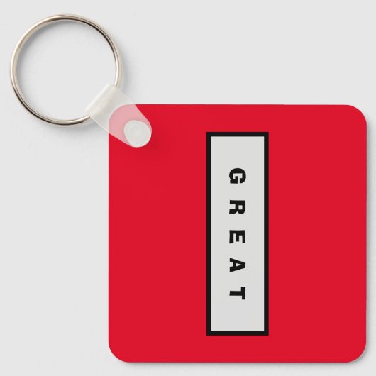 ギフト： 25$未満の魅力的な権威® 素晴らし キーホルダー (正面)