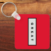 ギフト： 25$未満の魅力的な権威® 素晴らし キーホルダー (正面)