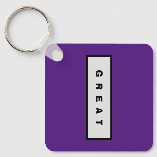 ギフト: 25$未満の魅力的な権威® 素晴らし キーホルダー (正面)