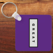 ギフト: 25$未満の魅力的な権威® 素晴らし キーホルダー (正面)