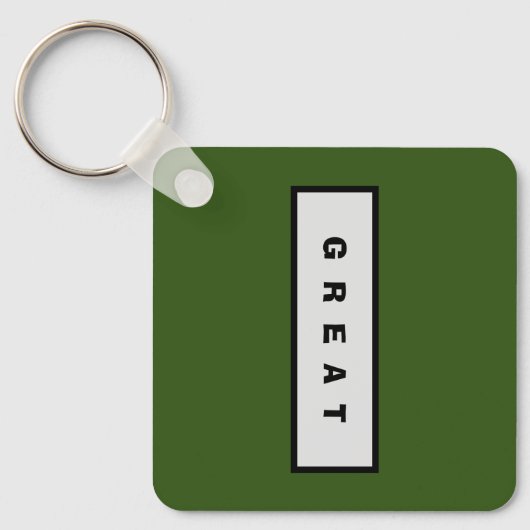 ギフト： 25$未満の魅力的な権威® 素晴らし キーホルダー (正面)