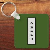 ギフト： 25$未満の魅力的な権威® 素晴らし キーホルダー (正面)