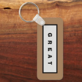 ギフト：75ドル未満 魅力的な Authority® GREAT キーホルダー (正面)