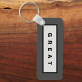 ギフト： 75$未満の魅力的な権威® 素晴らし キーホルダー (正面)