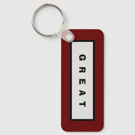 ギフト： 75$未満の魅力的な権威® 素晴らし キーホルダー (正面)