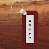 ギフト： 75$未満の魅力的な権威® 素晴らし キーホルダー (正面)