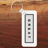 ギフト： 75$未満の魅力的な権威® 素晴らし キーホルダー (正面)