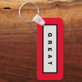 ギフト： 75$未満の魅力的な権威® 素晴らし キーホルダー (正面)