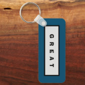 ギフト： 75$未満の魅力的な権威® 素晴らし キーホルダー (正面)