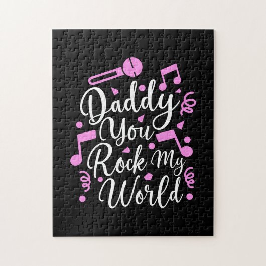 ギフト Daddy You Rock My World ジグソーパズル (縦)
