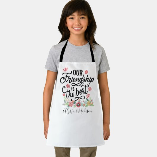 ギフトBFFs私たちの友情は最高の エプロン (インサイチュ)
