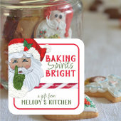 ギフトfromキッチンベーキングスピリツズブライトサンタ スクエアシール