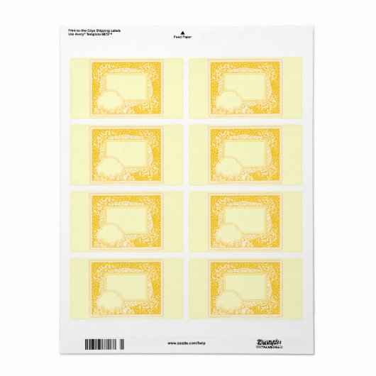 ギフトJARまたは….. ラベル (フルシート)