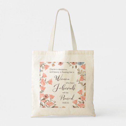 ギフトJW長老の妻スクエア紙コースターギフト トートバッグ (裏面)