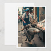 ギフパーソナライズされたトお洒落:「フィッシーFiasco」写真 シーズンカード (正面/裏面)