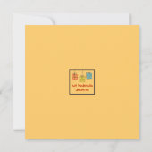 ギフファンキーツレトロホリデーグラブバッグパーティー 招待状 (裏面)